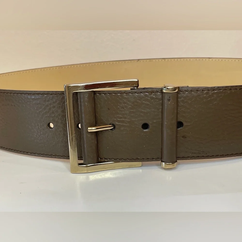 Banana Republic Women’s Brown-Green Genuine Leather Belt Size‎ M